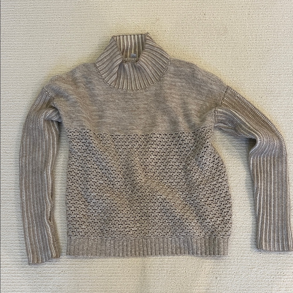 Toad&Co Heathered Gray Cowl Neck Sweater